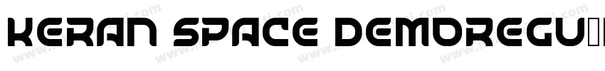 Keran Space DemoRegu字体转换